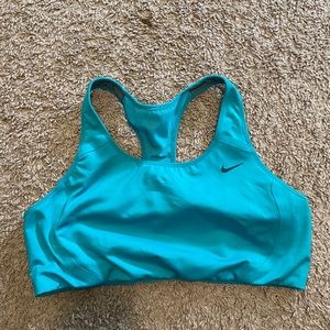 Blue Nike sports bra